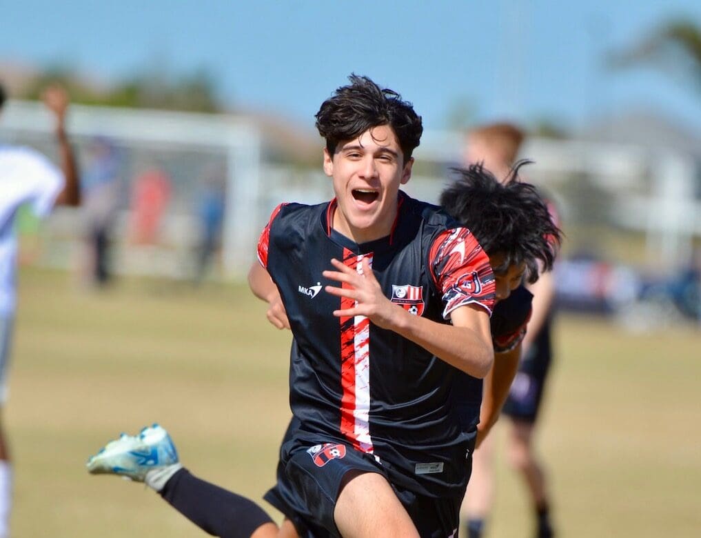 Copy of image2 (1) EA player celebrating a goal in an important tournament.